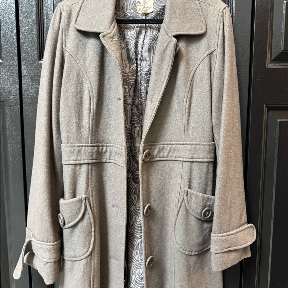 Gray Button-Up Coat